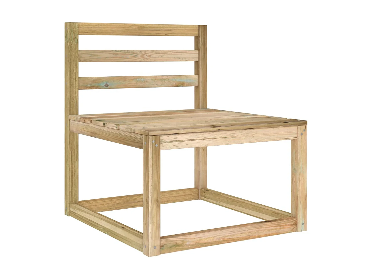 Set de muebles de jardín 6 piezas con cojines crema