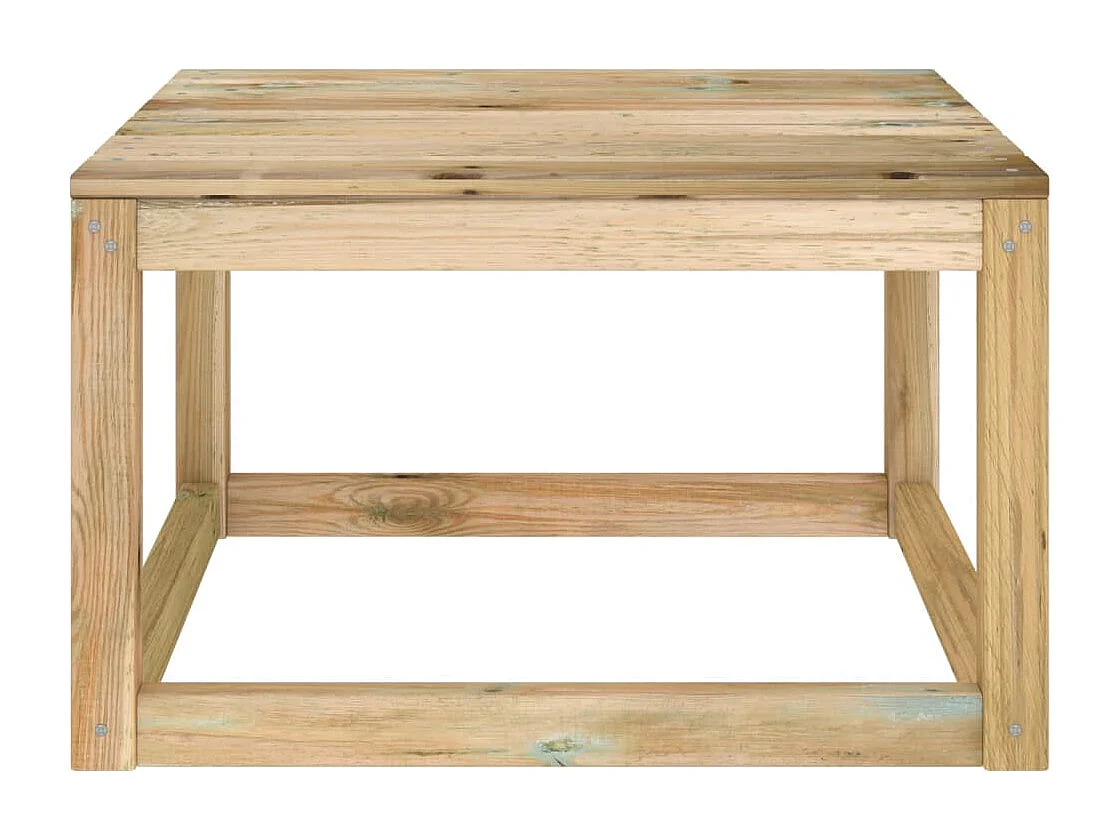 Set de muebles de jardín 6 piezas con cojines crema