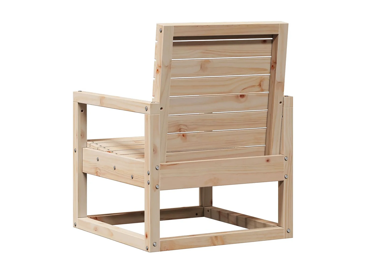 Juego de muebles de jardín 3 piezas madera maciza de pino