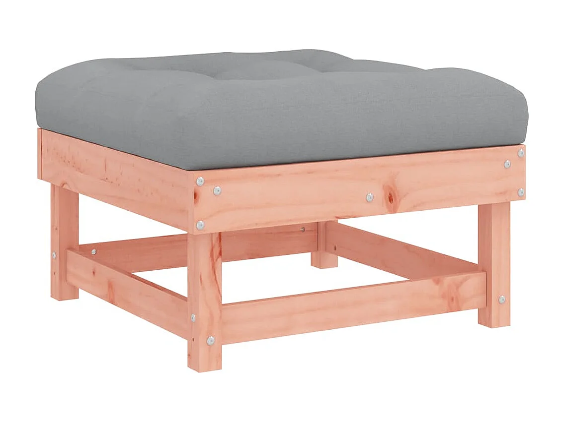 Juego de muebles jardín 7 piezas y cojines madera abeto Douglas