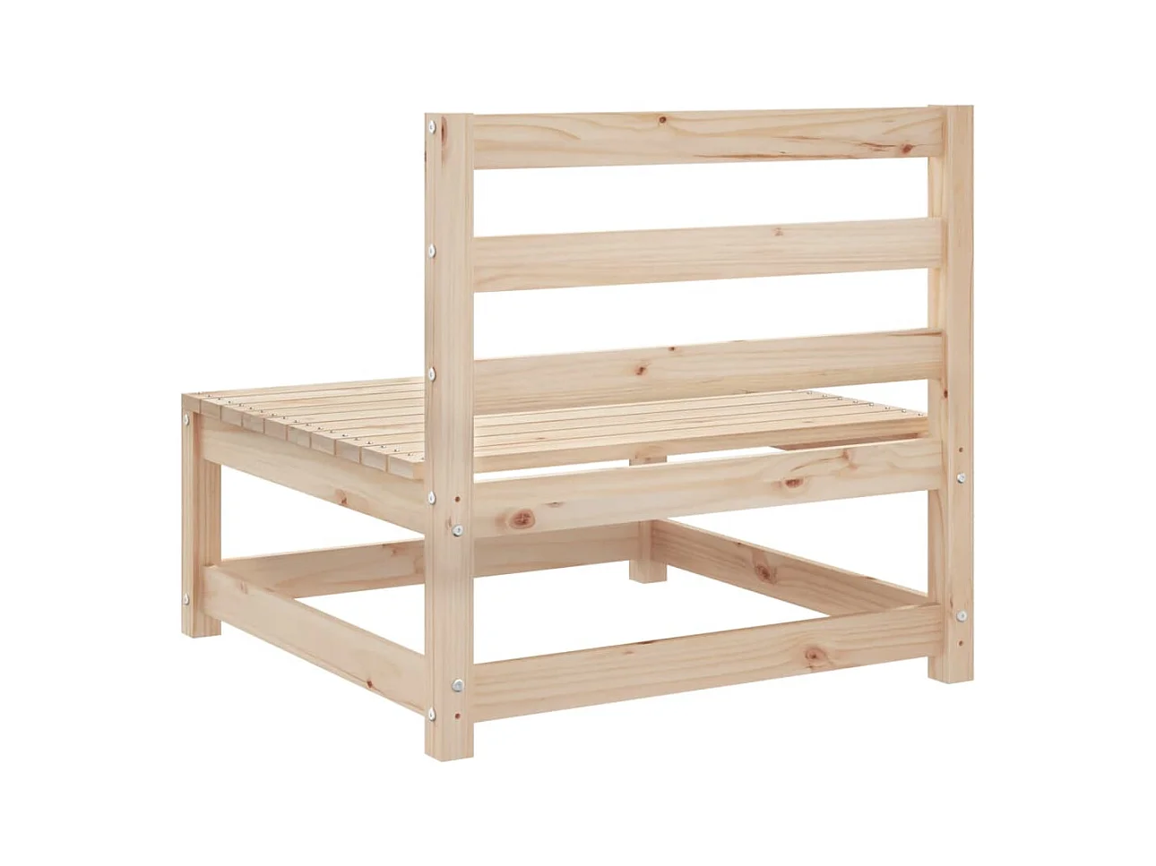 Salon de jardin 8 pièces bois de pin massif