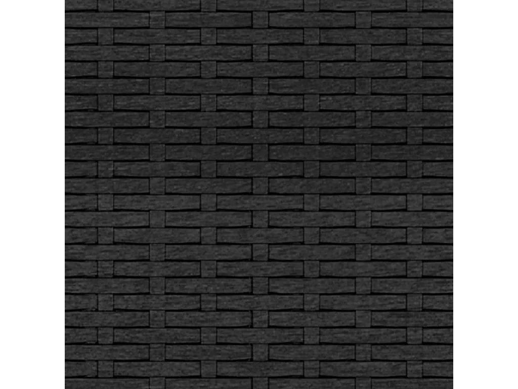 Set de muebles de jardín 2 piezas y cojines ratán sintético negro
