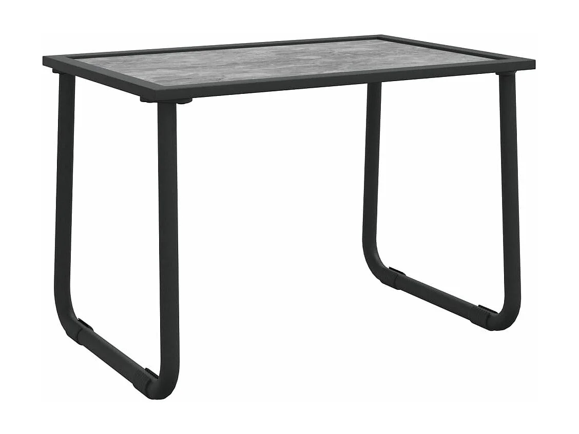 Salon de jardin avec coussins 4 pièces anthracite acier