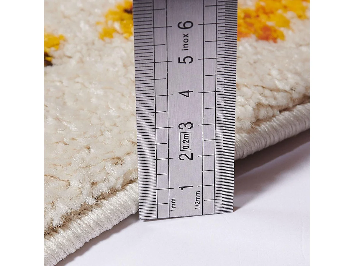 Tappeto berbero 80x150 motivi tribali intrecciati OURIKA multicolor