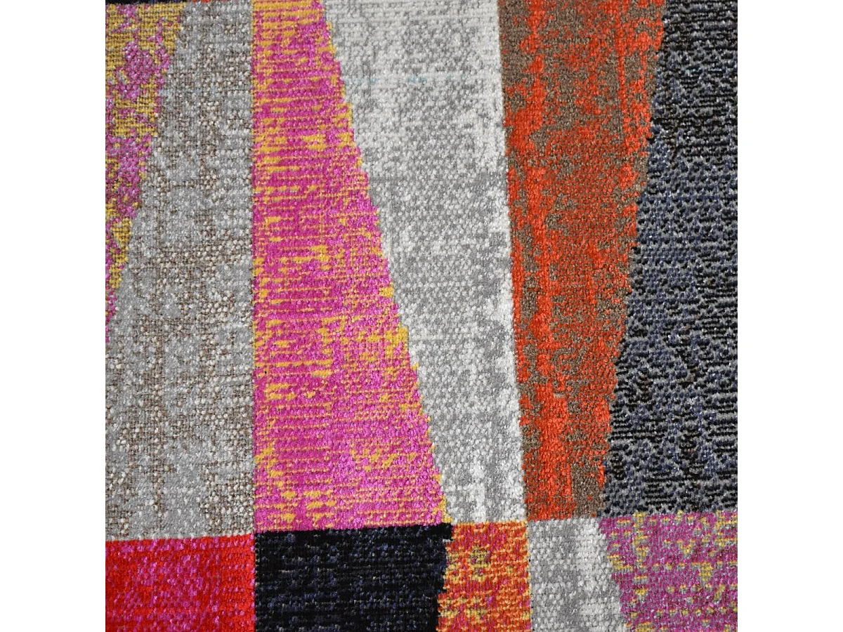 Tappeto da esterno 120x170 tessuto kilim rosso e beige EXT CONTO