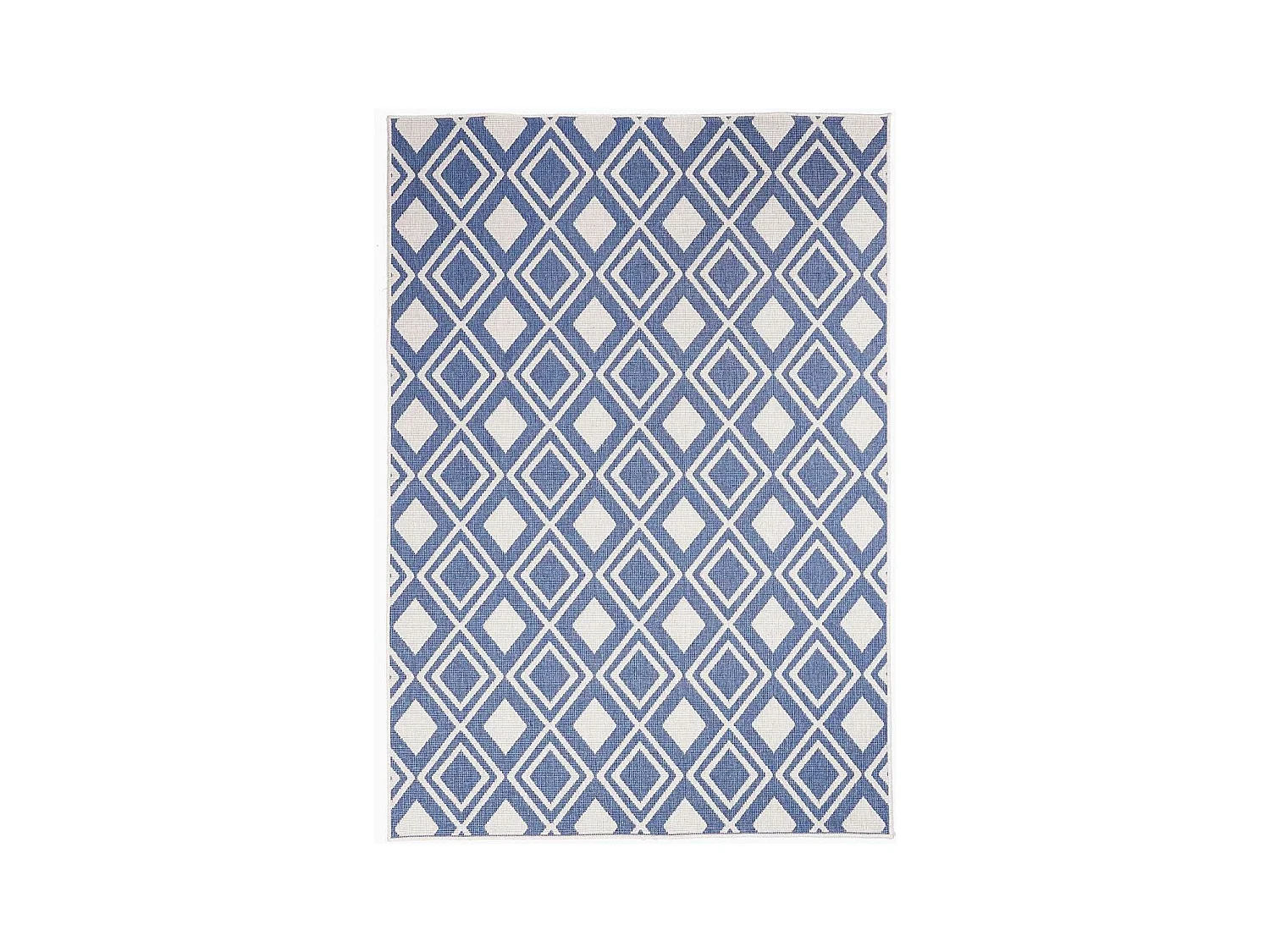 Tapis extérieur, kilim reversible 60x110 LYN2 Y REVERSIBLE bleu
