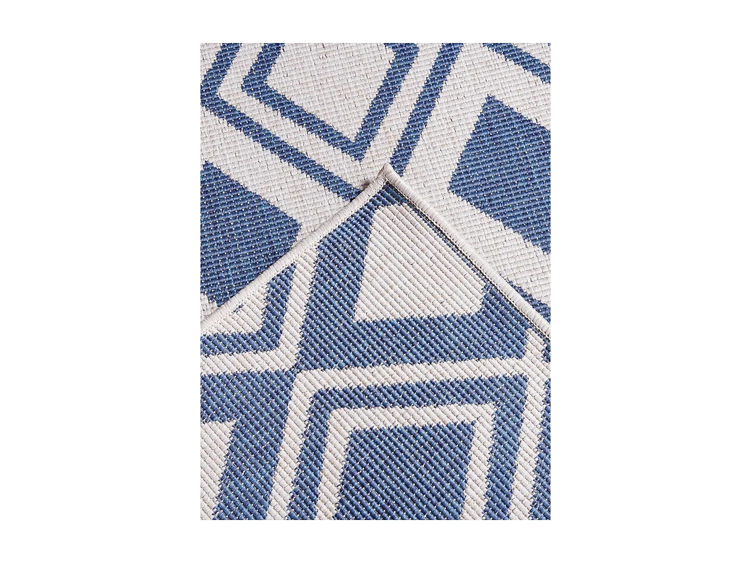 Tappeto da esterno, kilim reversibile 60x110 EX1 DAM blu