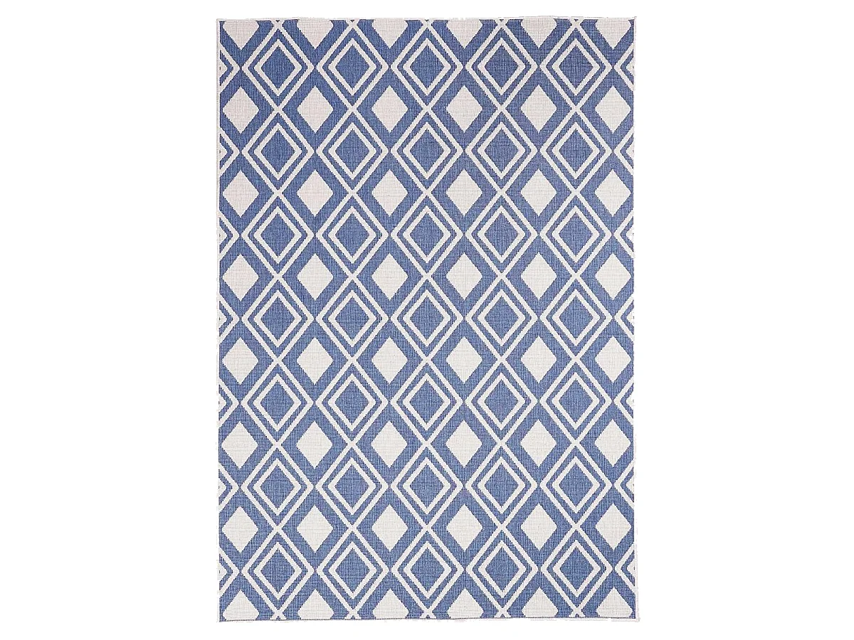 Tappeto da esterno, kilim reversibile 60x110 EX1 DAM blu