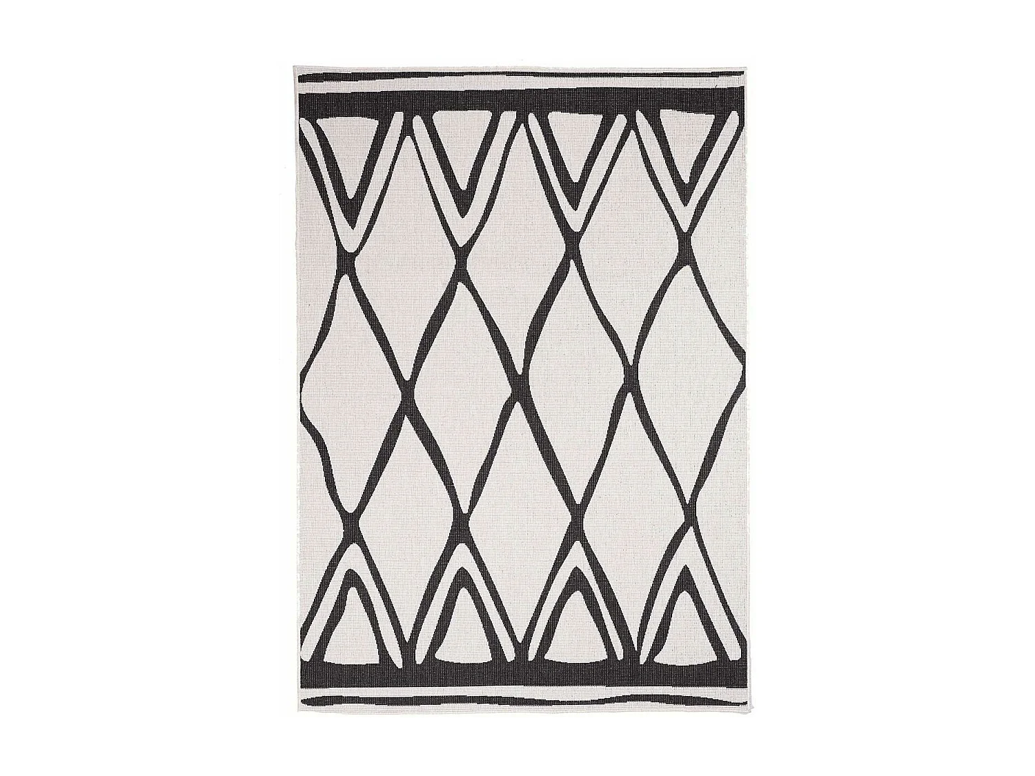 Tapis extérieur, kilim reversible 80x150 LYN2 F REVERSIBLE  crème