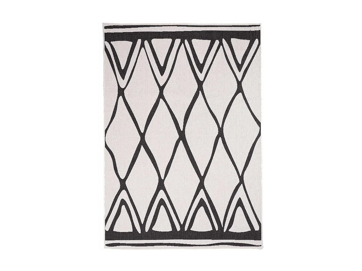 Tapis extérieur, kilim reversible 80x150 LYN2 F REVERSIBLE  crème