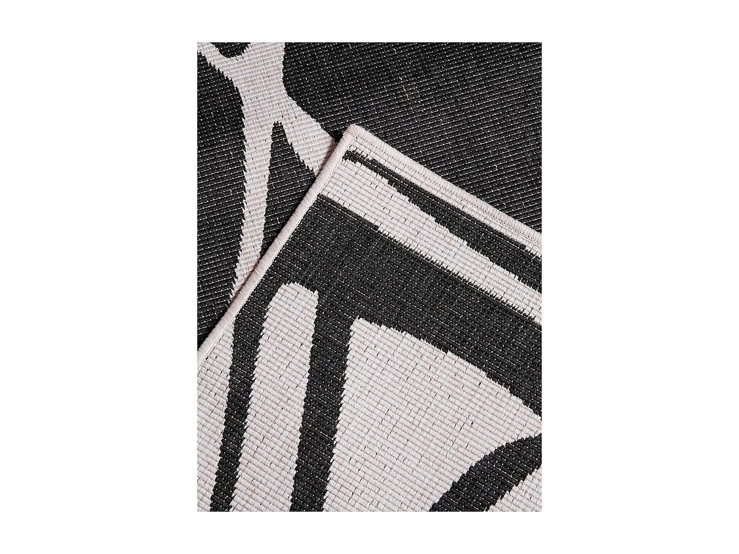 Tapis extérieur, kilim reversible 80x150 LYN2 F REVERSIBLE  crème