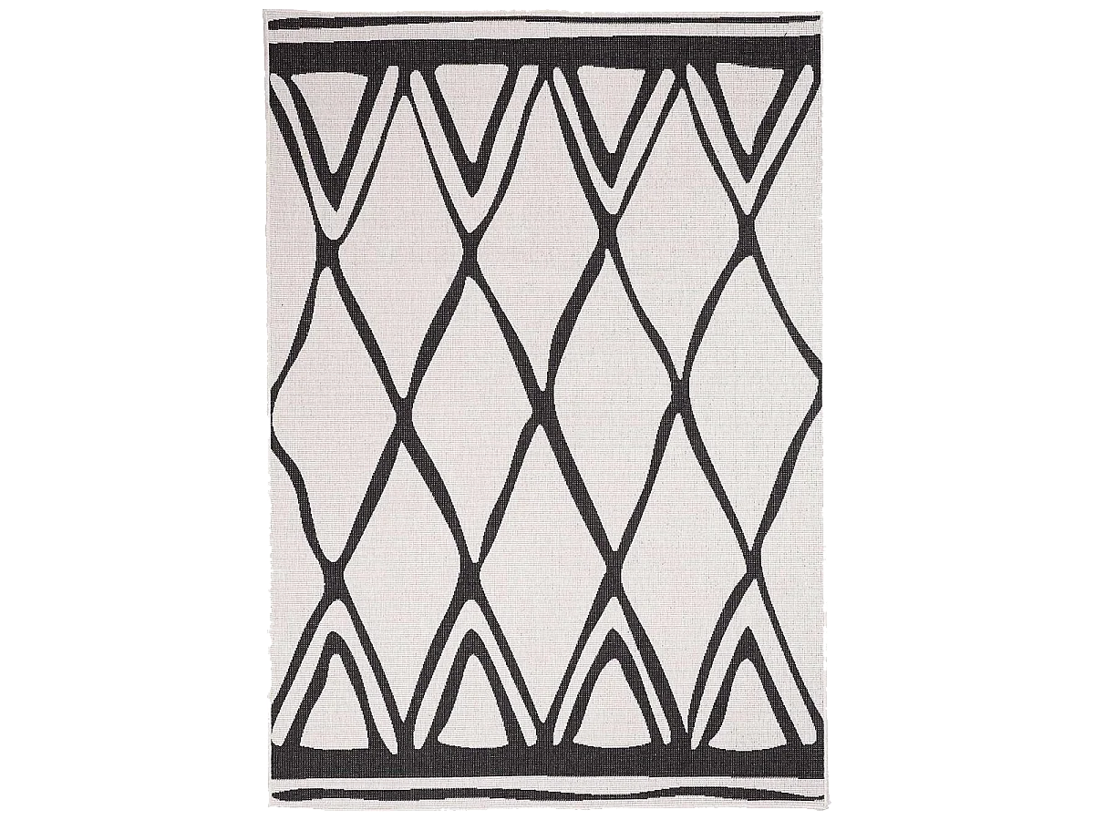 Tapis extérieur, kilim reversible 80x150 LYN2 F REVERSIBLE  crème