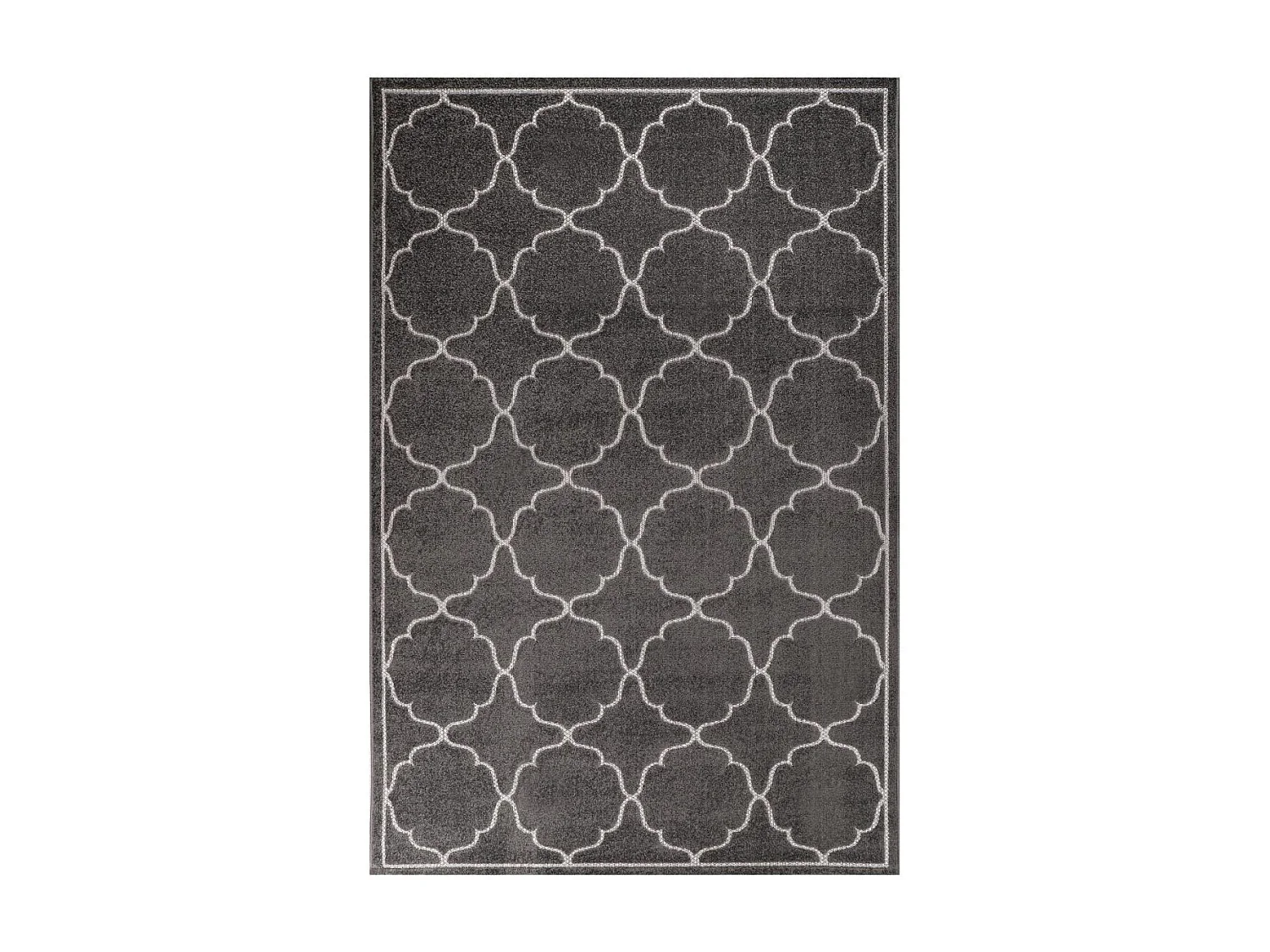 Tapis extérieur 200x290 tissé kilim gris KUMA