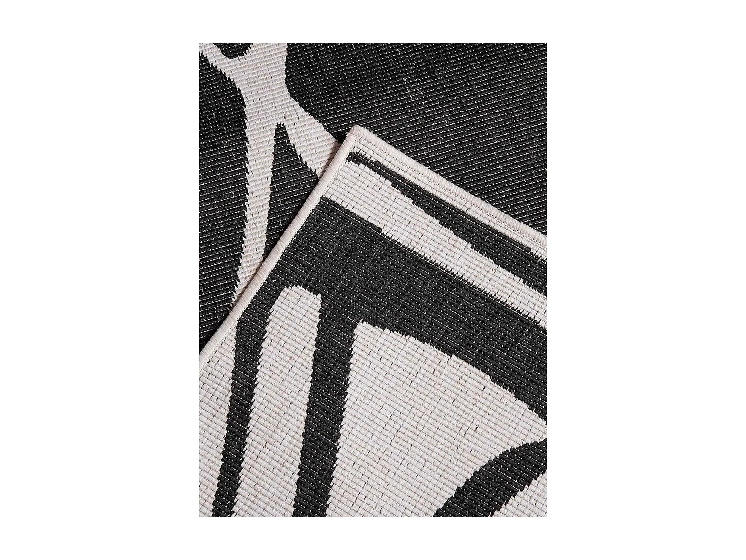 Tapis extérieur, kilim reversible 200x290 LYN2 F REVERSIBLE  crème