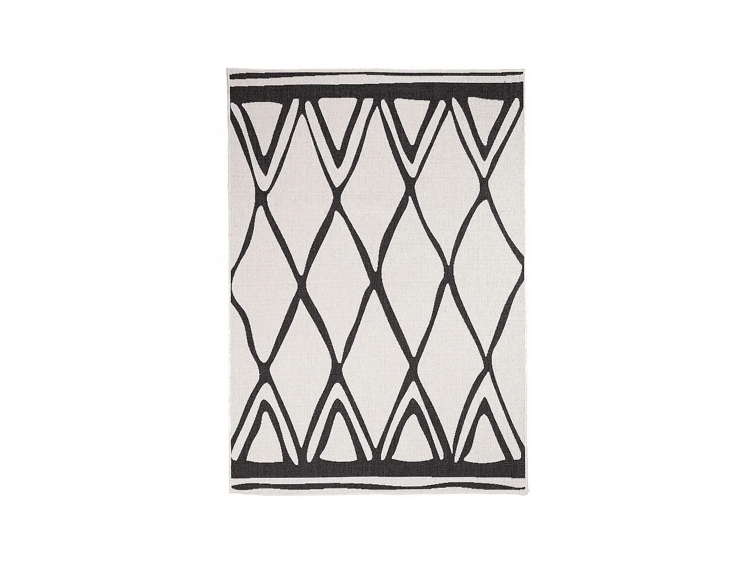 Tapis extérieur, kilim reversible 200x290 LYN2 F REVERSIBLE  crème