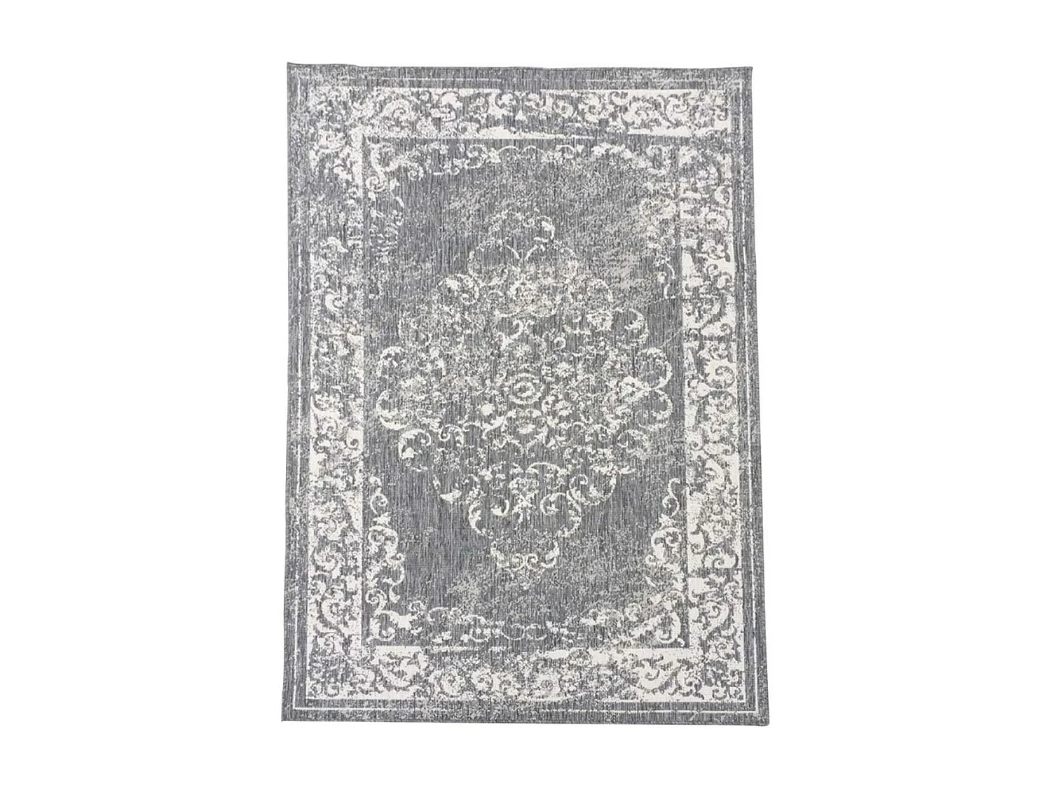 Tapis extérieur, kilim reversible 200x290 LYN2 AP REVERSIBLE gris