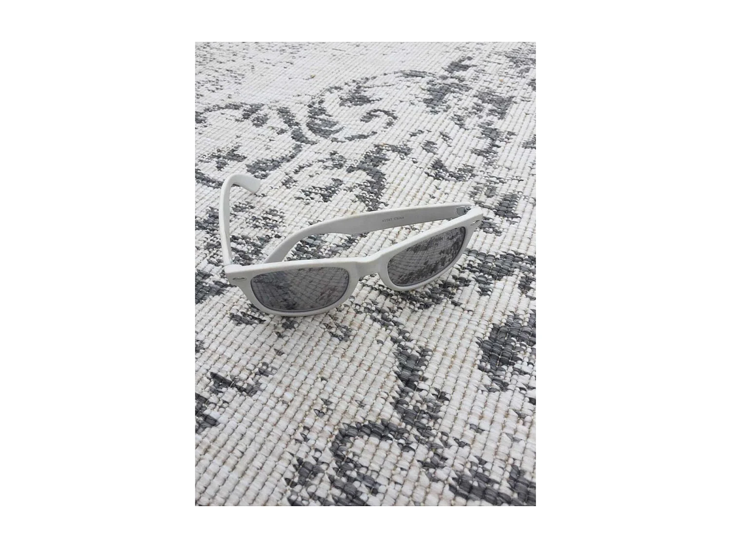 Tapis extérieur, kilim reversible 200x290 LYN2 AP REVERSIBLE gris