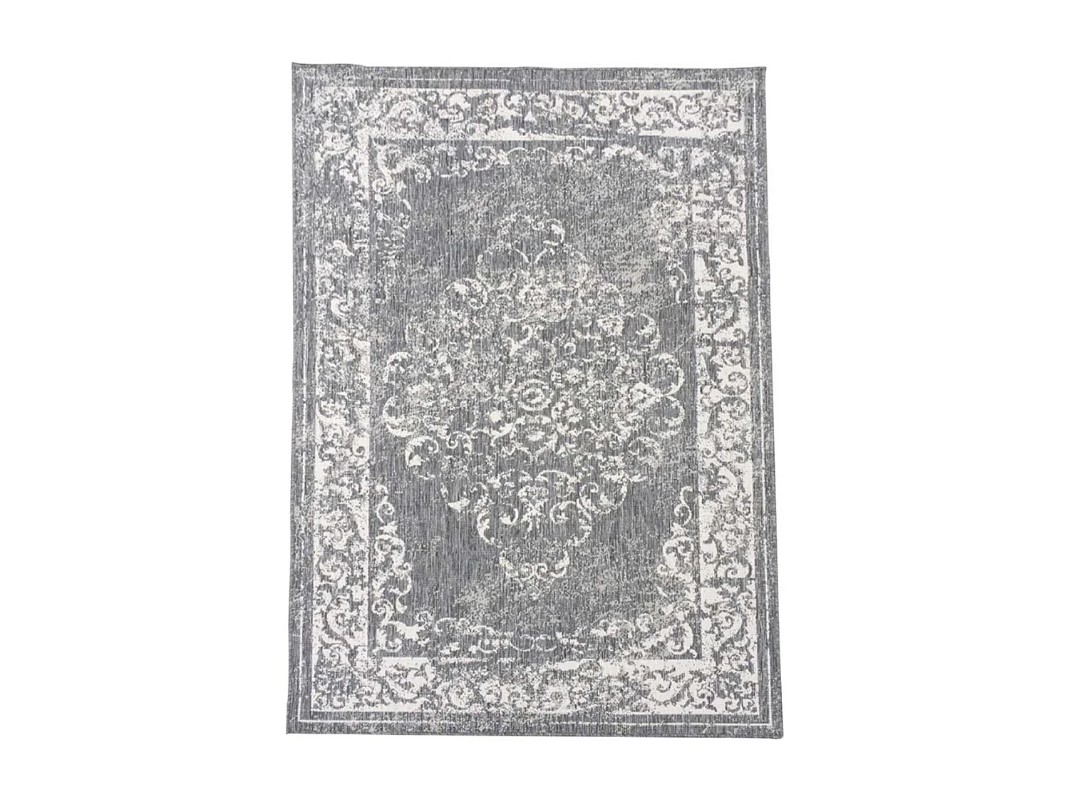 Tapis extérieur, kilim reversible 200x290 LYN2 AP REVERSIBLE gris