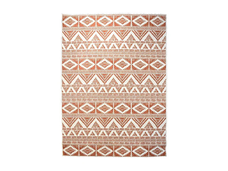 Tapis extérieur, kilim reversible 60x110 LYN2 BG REVERSIBLE rouge