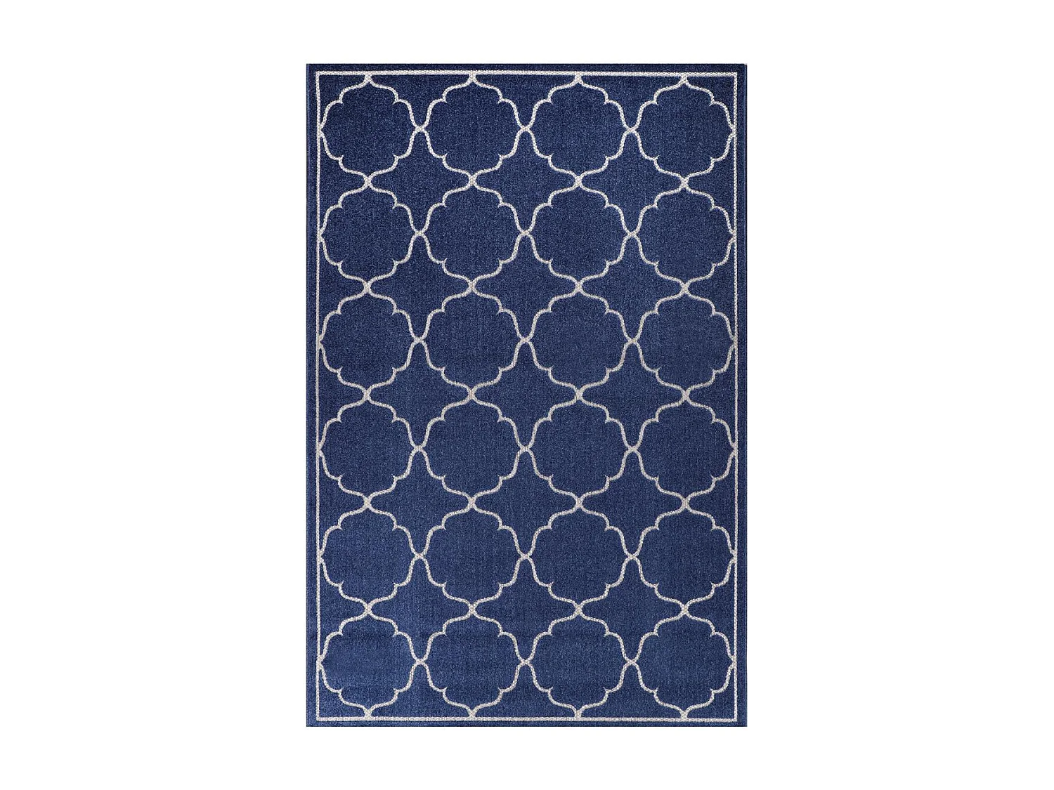 Tapis extérieur 200x290 tissé kilim bleu KUMA