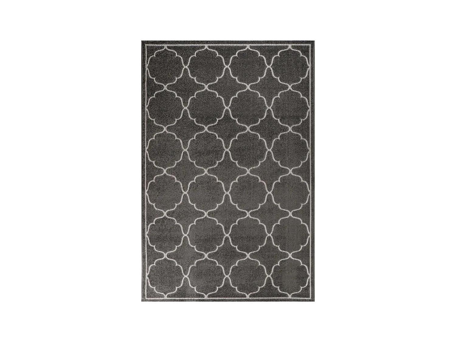 Tapis extérieur 140x200 tissé kilim gris KUMA