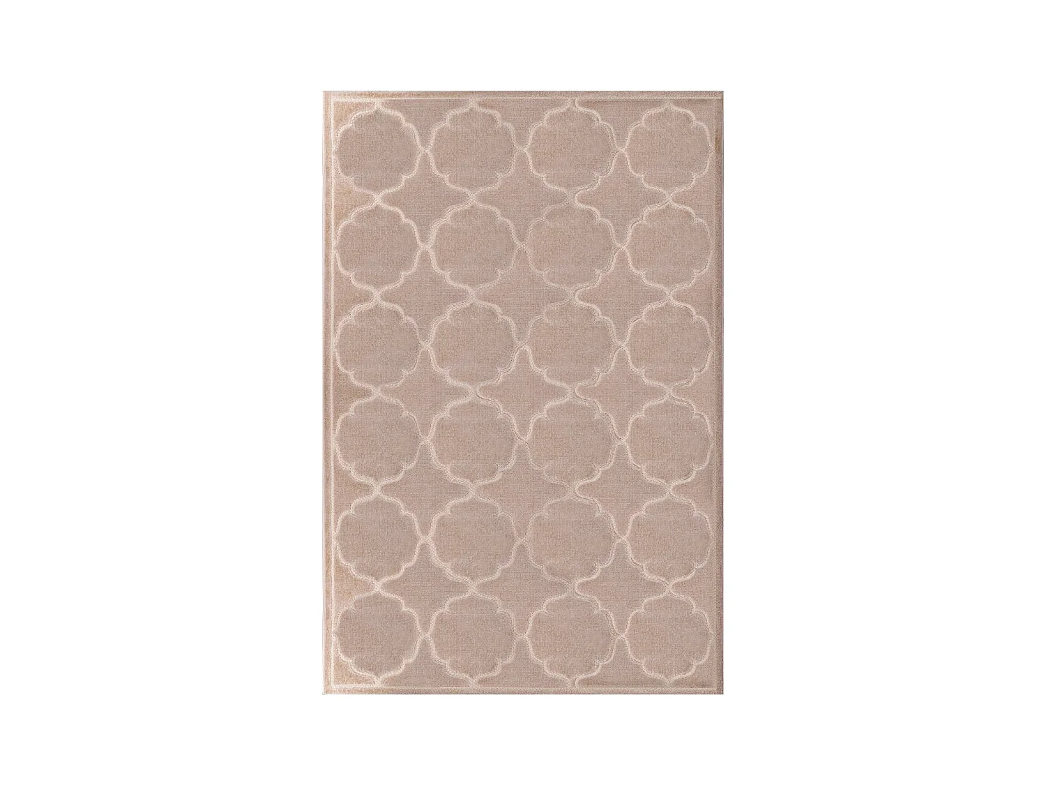 Tapis extérieur 140x200 tissé kilim beige KUMA