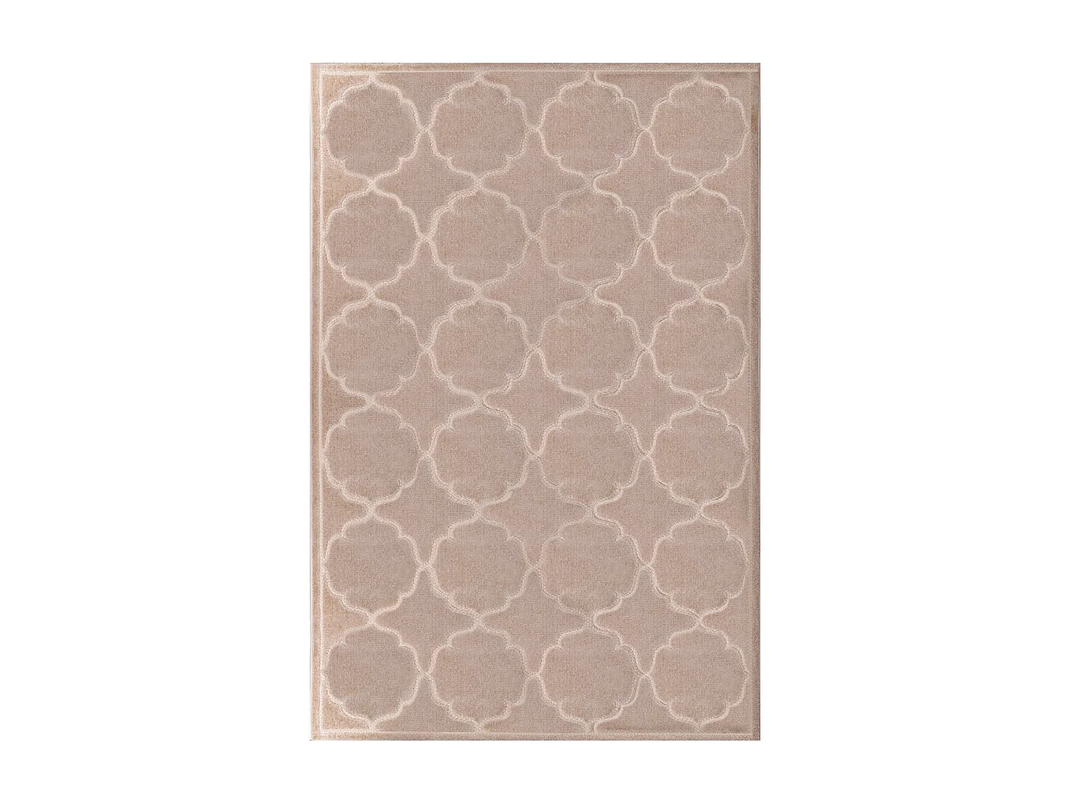 Tapis extérieur 140x200 tissé kilim beige KUMA