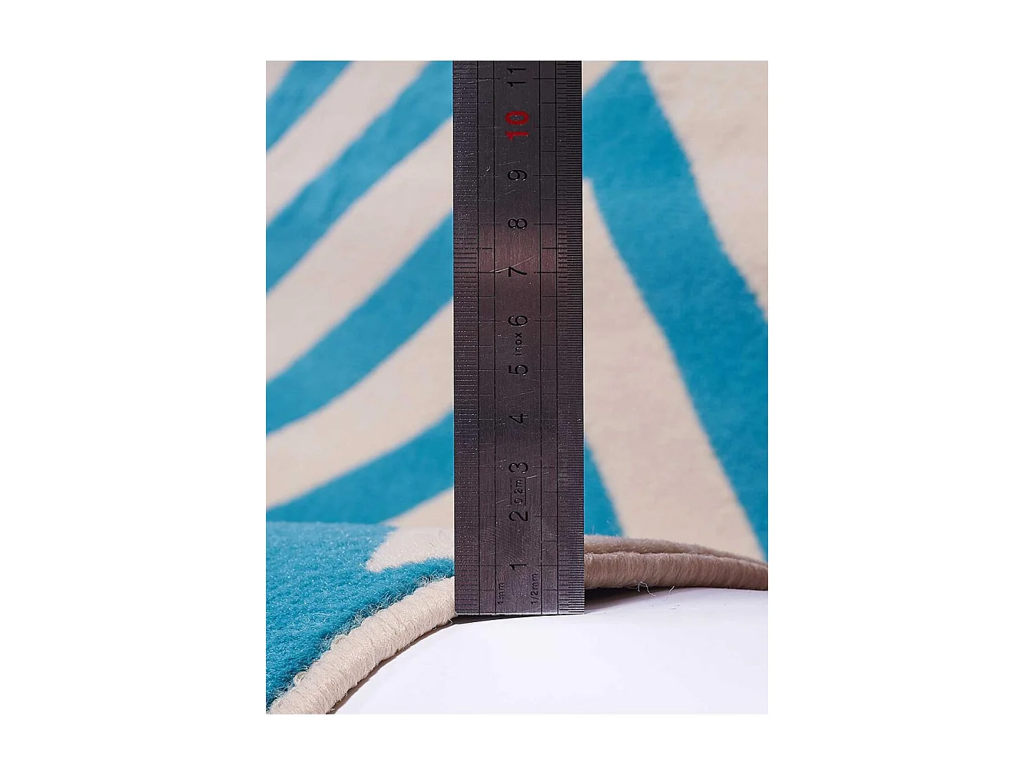 tappeto per camera 60x110 tessuto rettangolare blu disegno geometrico LYN49 NICE