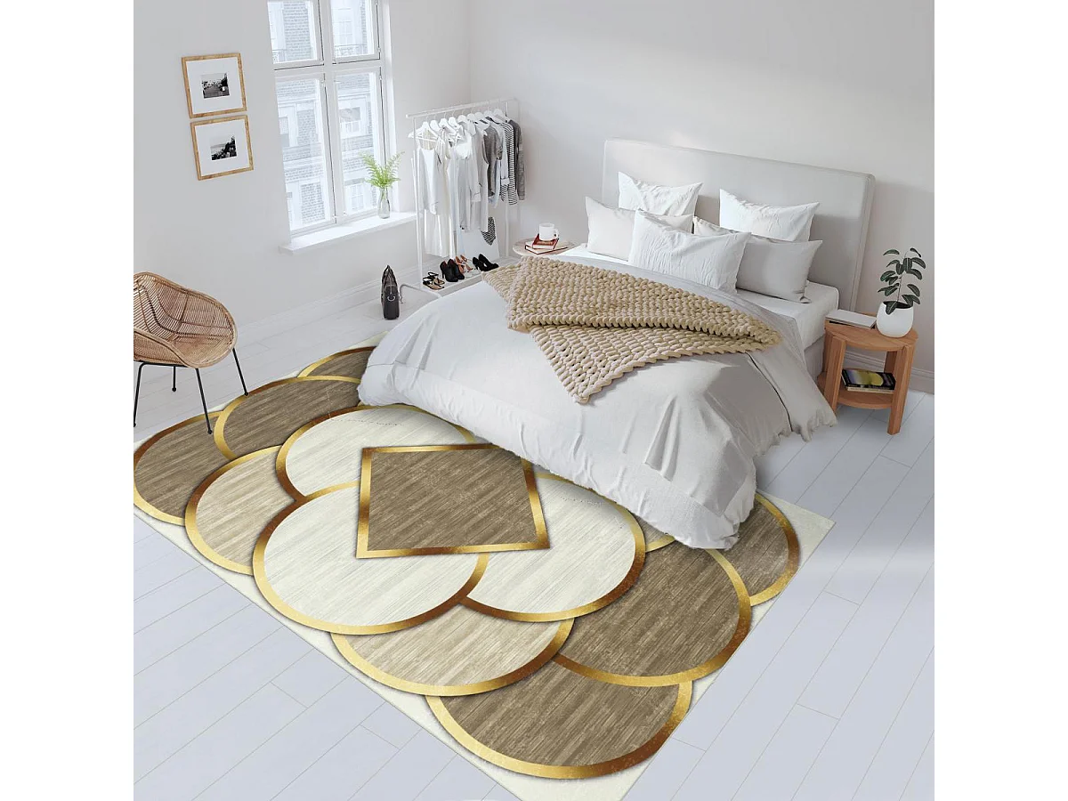 tapis entrée Lavable 30° 80x150 crème IMPNUM 32