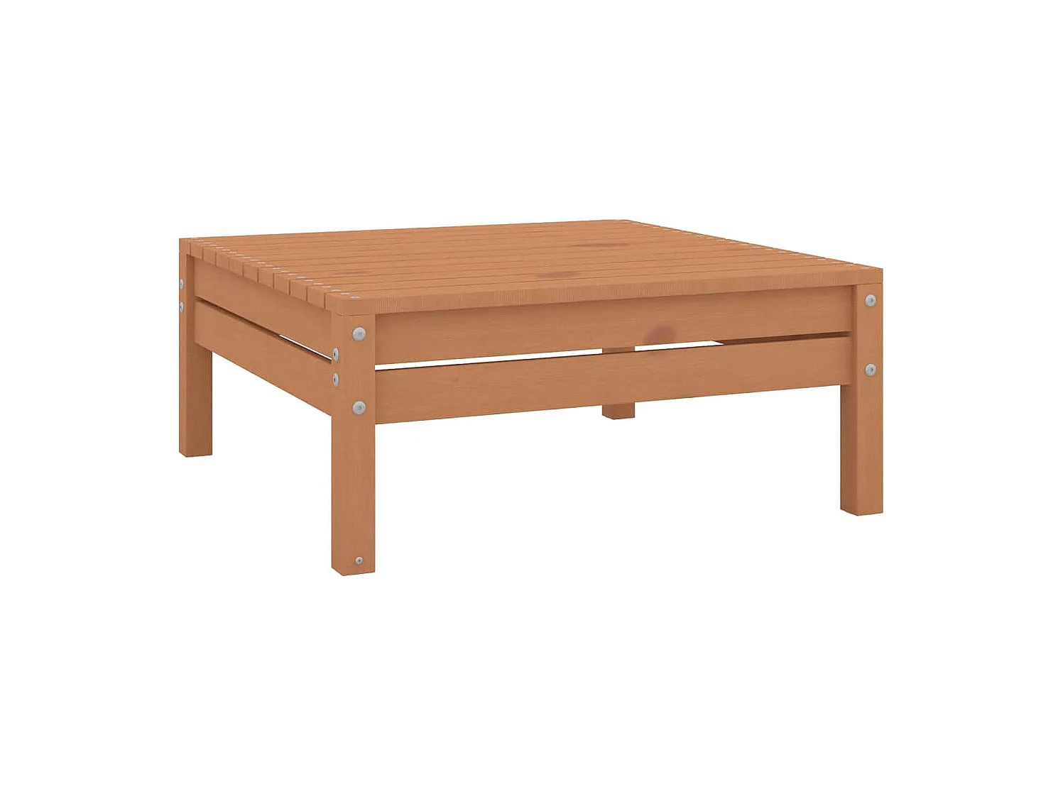 Salon de jardin 8 pièces Marron miel Bois de pin massif