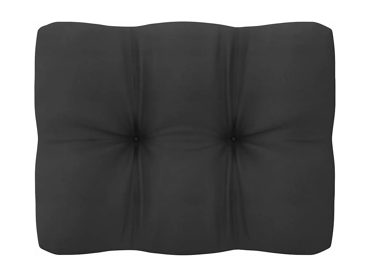 Set de muebles de jardín 7 piezas con cojines madera pino blanco