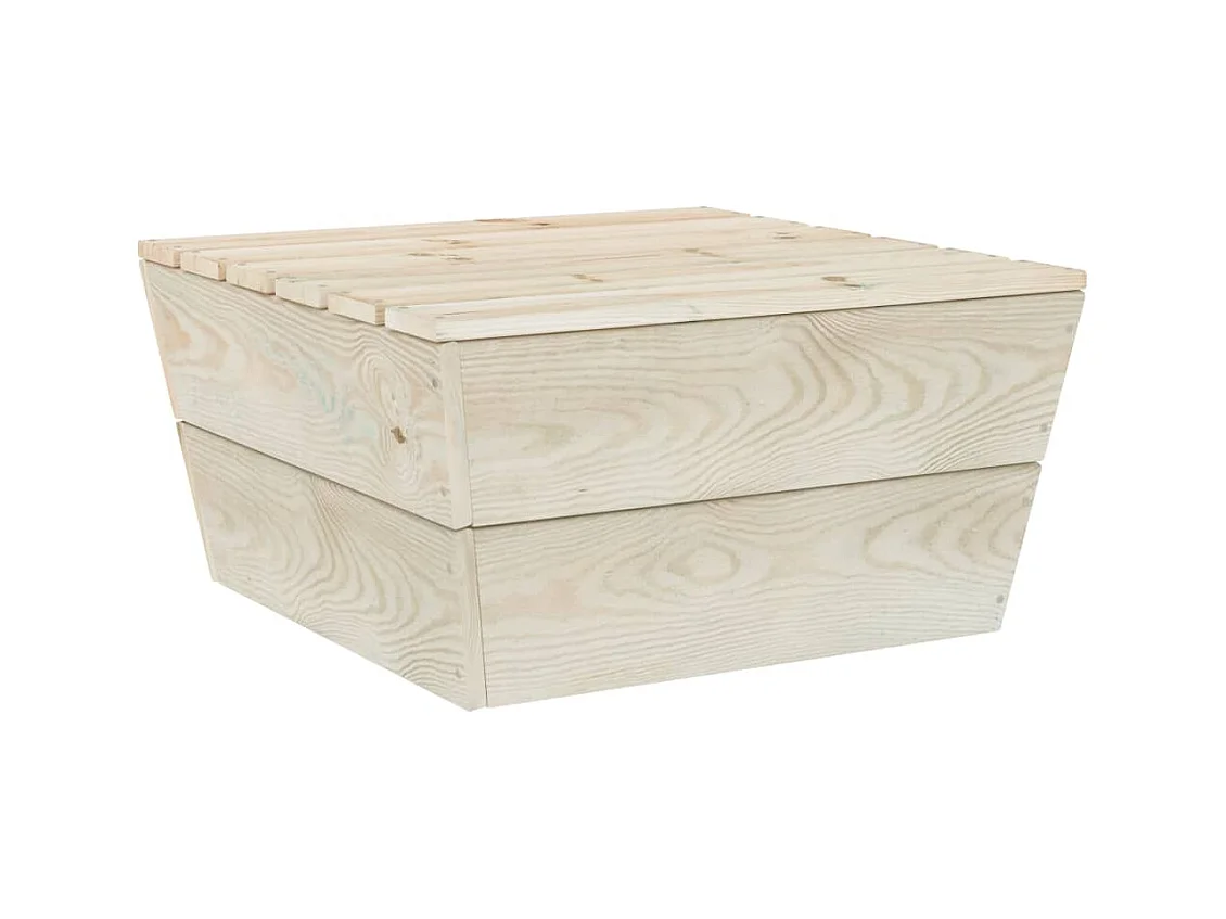 6 peças conjunto lounge de paletes + almofadões madeira de abeto