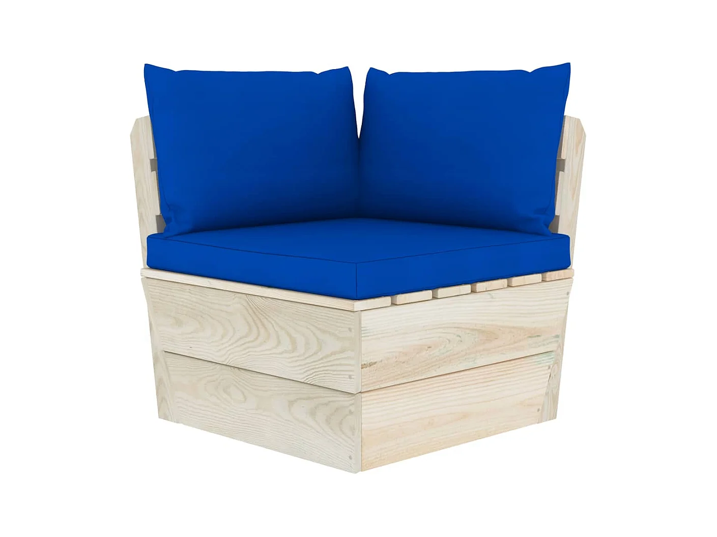 6 peças conjunto lounge de paletes + almofadões madeira de abeto