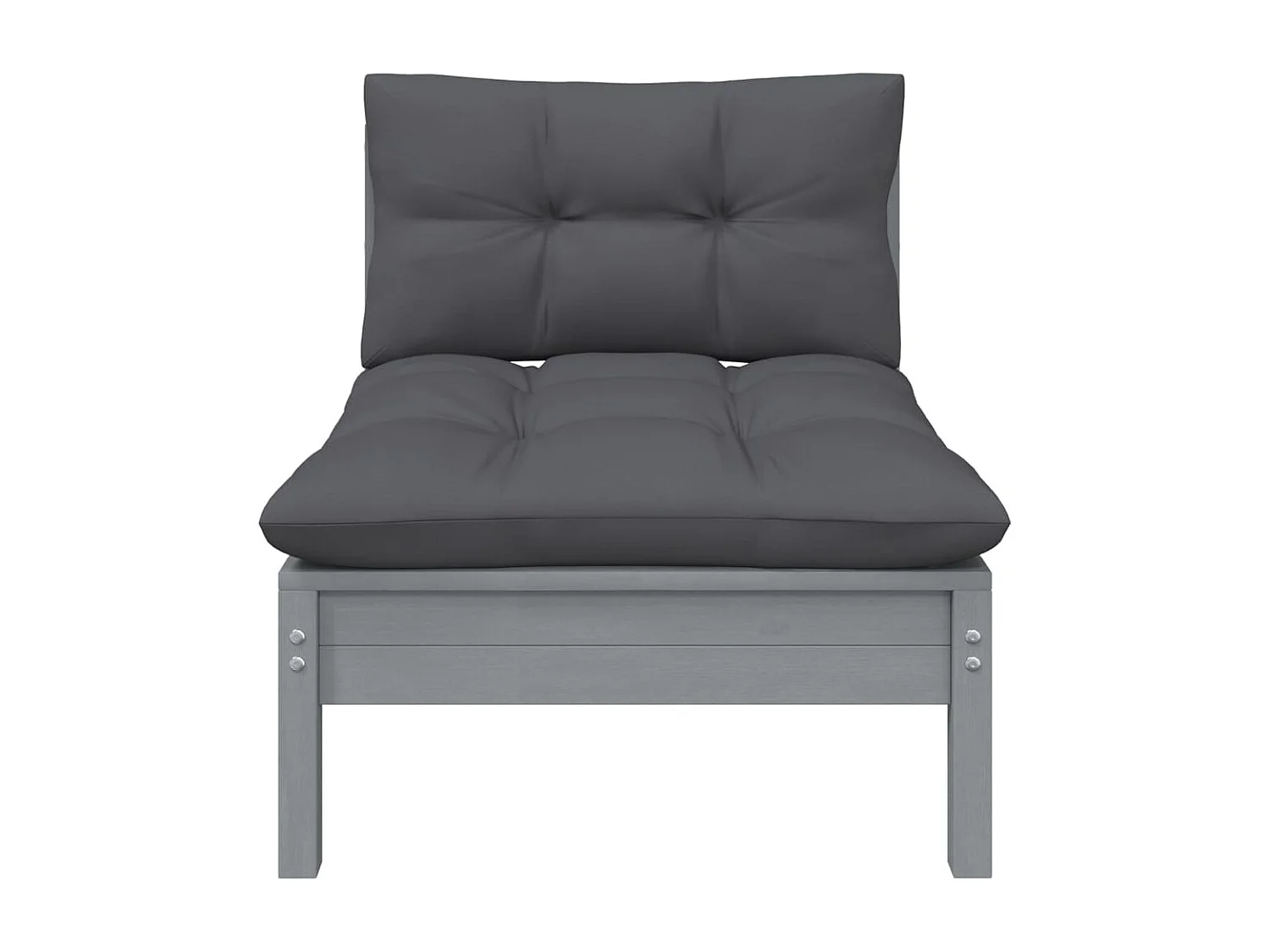 Salon de jardin 5 pièces avec coussins Bois de pin massif