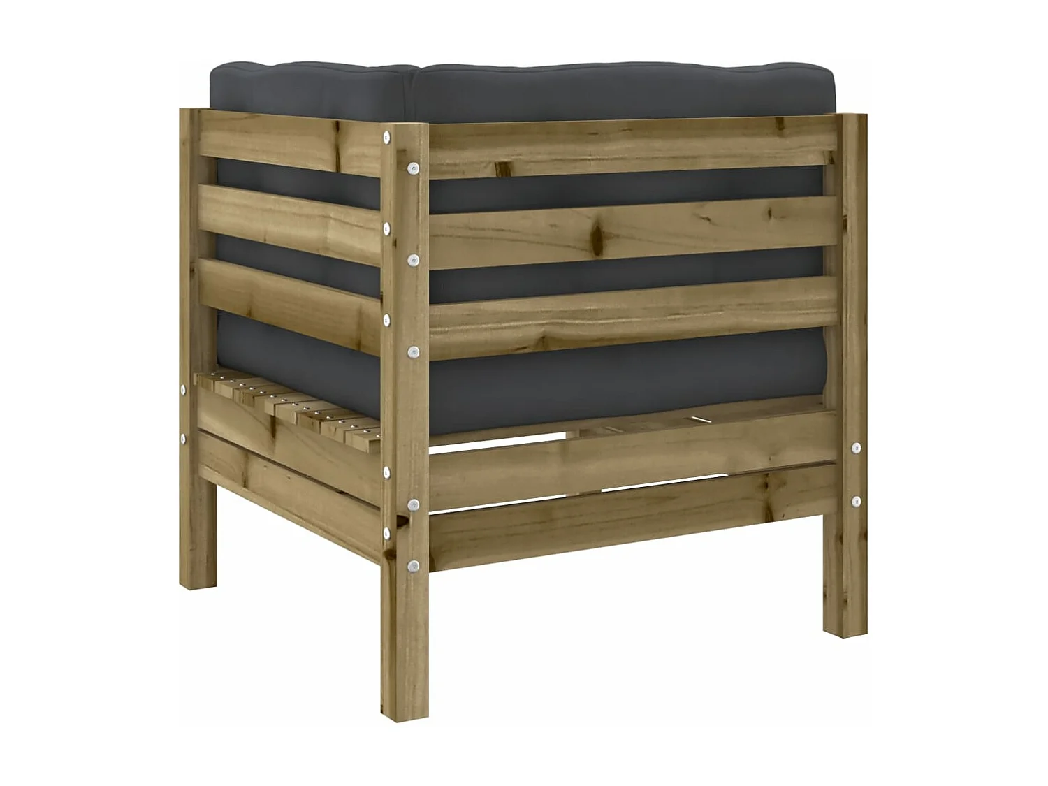 Salon de jardin avec coussins 11 pièces bois de pin imprégné