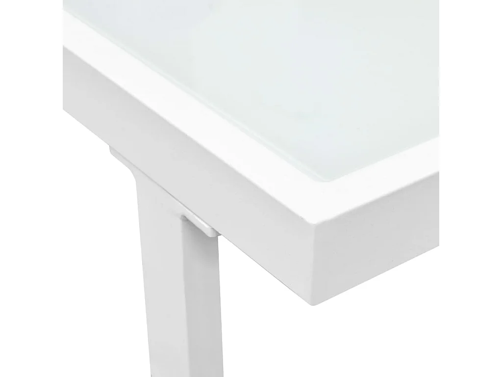 Set de muebles de jardín 5 piezas textilene aluminio negro