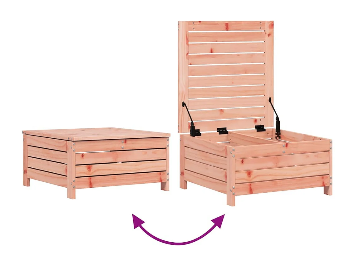 Juego de sofás de jardín 8 piezas madera maciza de abeto Douglas