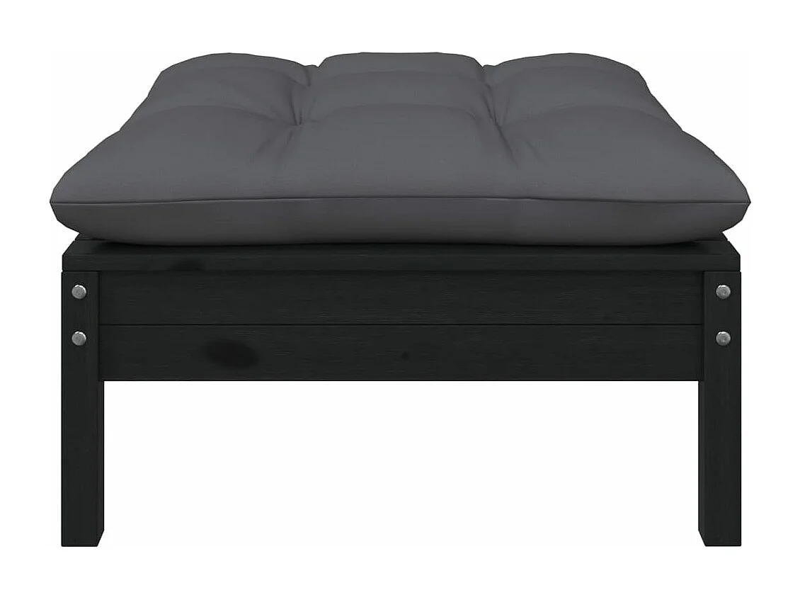 Salon de jardin 7 pièces avec coussins Bois de pin massif