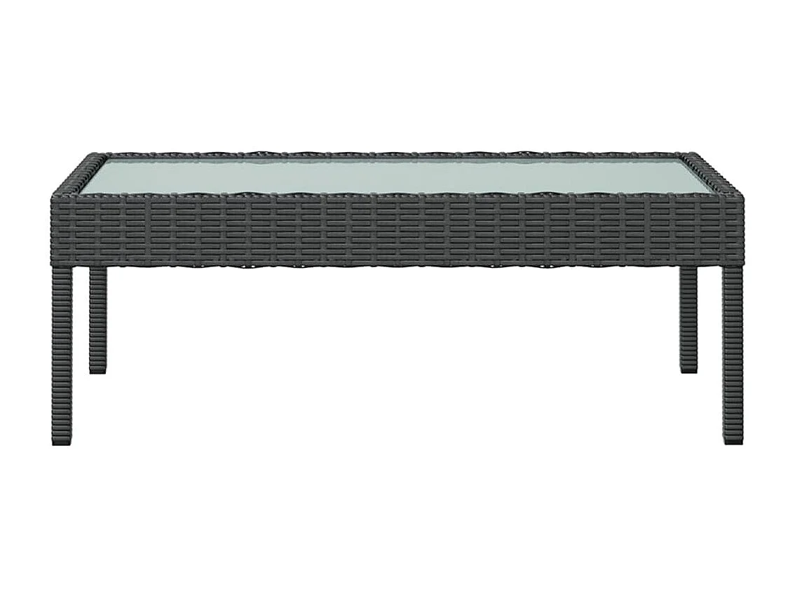 Set muebles de jardín 16 piezas y cojines ratán sintético negro