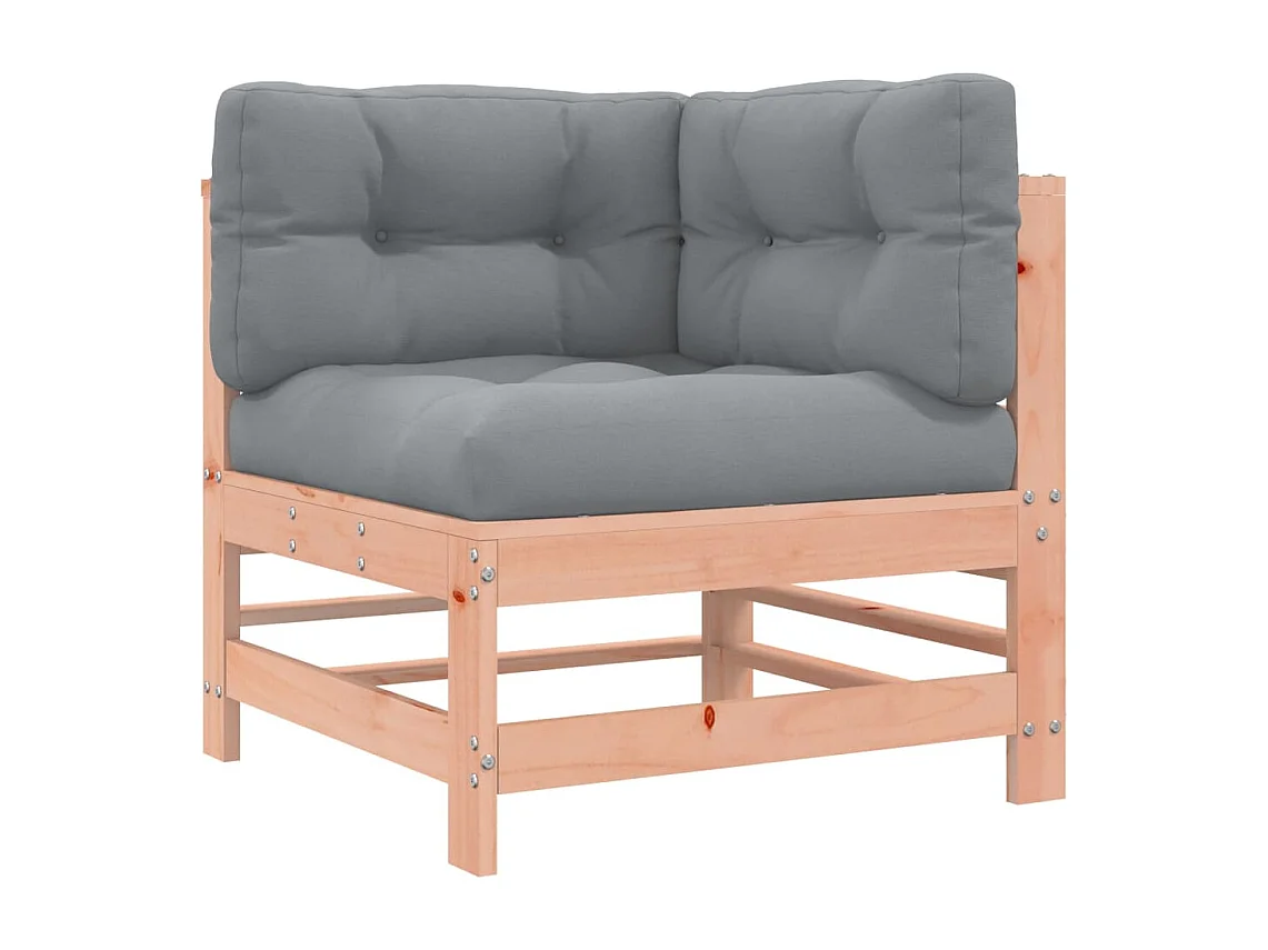 Salon de jardin 8 pièces avec coussins bois massif douglas