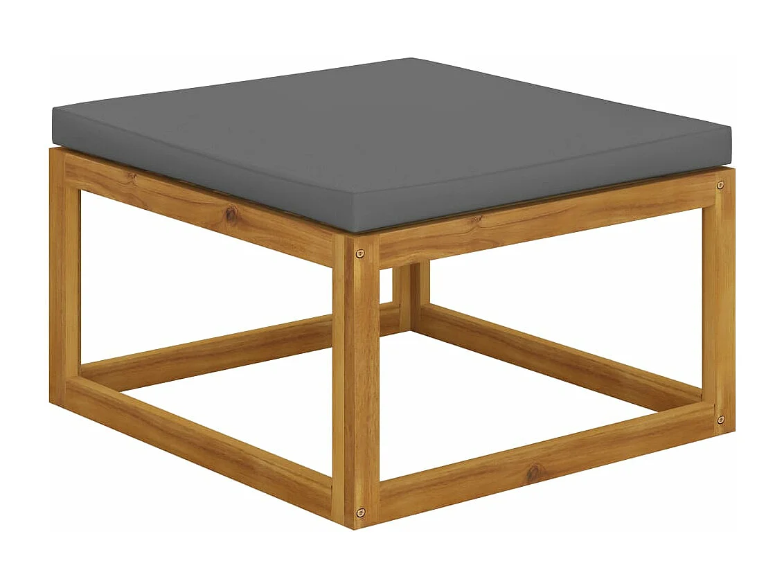 Salon de jardin 4 pièces avec coussin Bois d'acacia solide