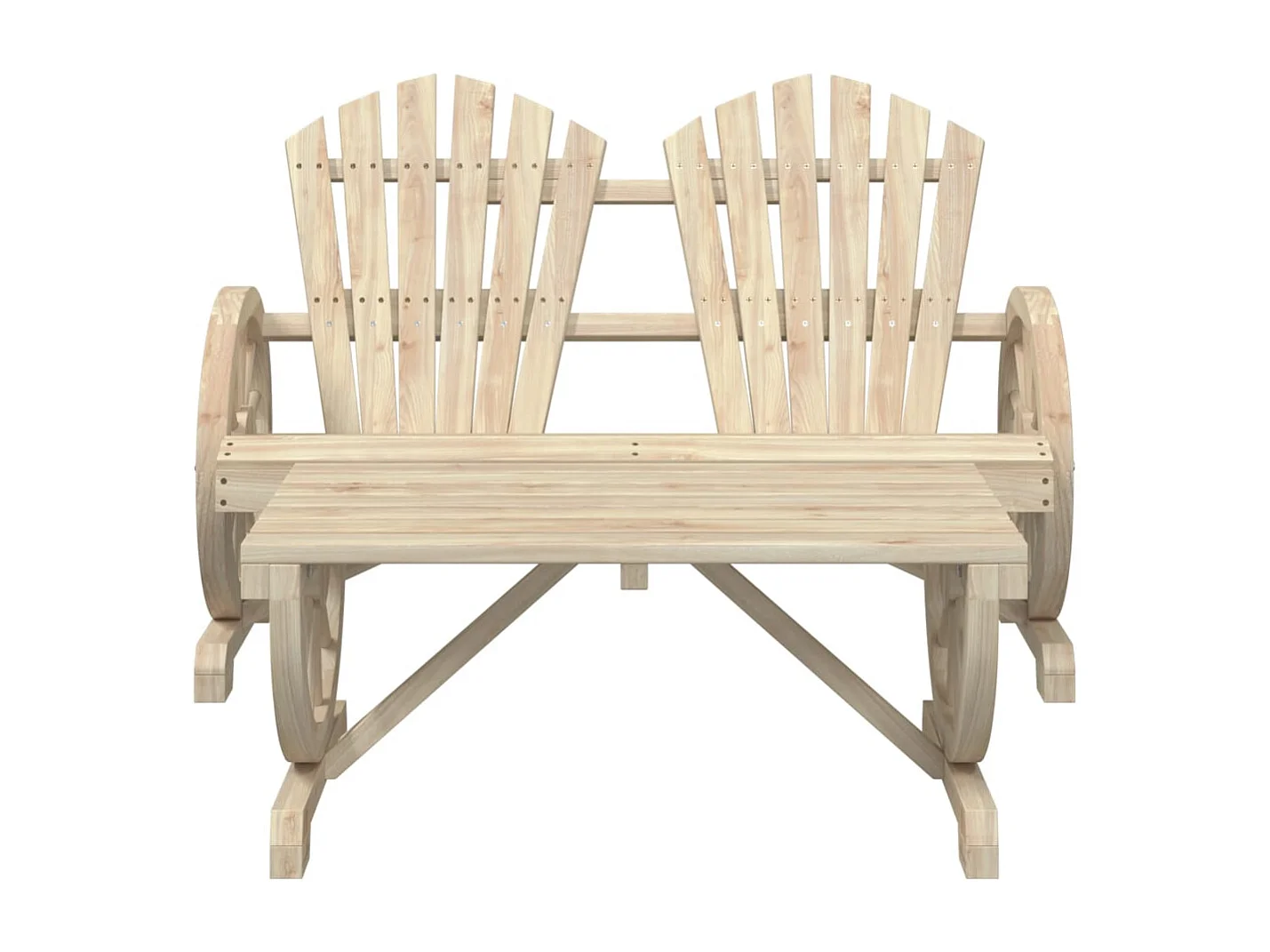 4 peças conjunto lounge de jardim madeira de abeto maciça