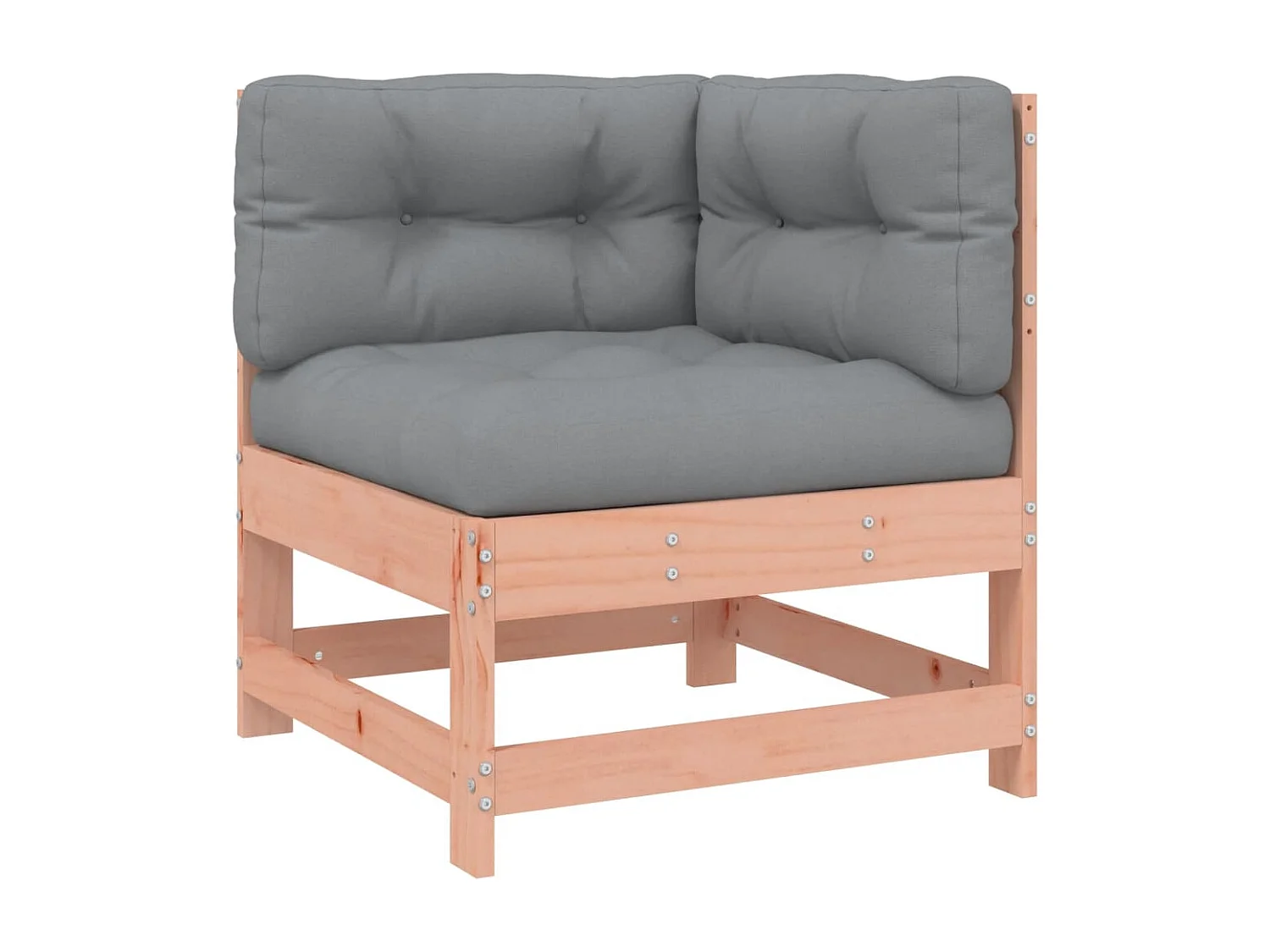 Salon de jardin 6 pièces avec coussins bois massif Douglas