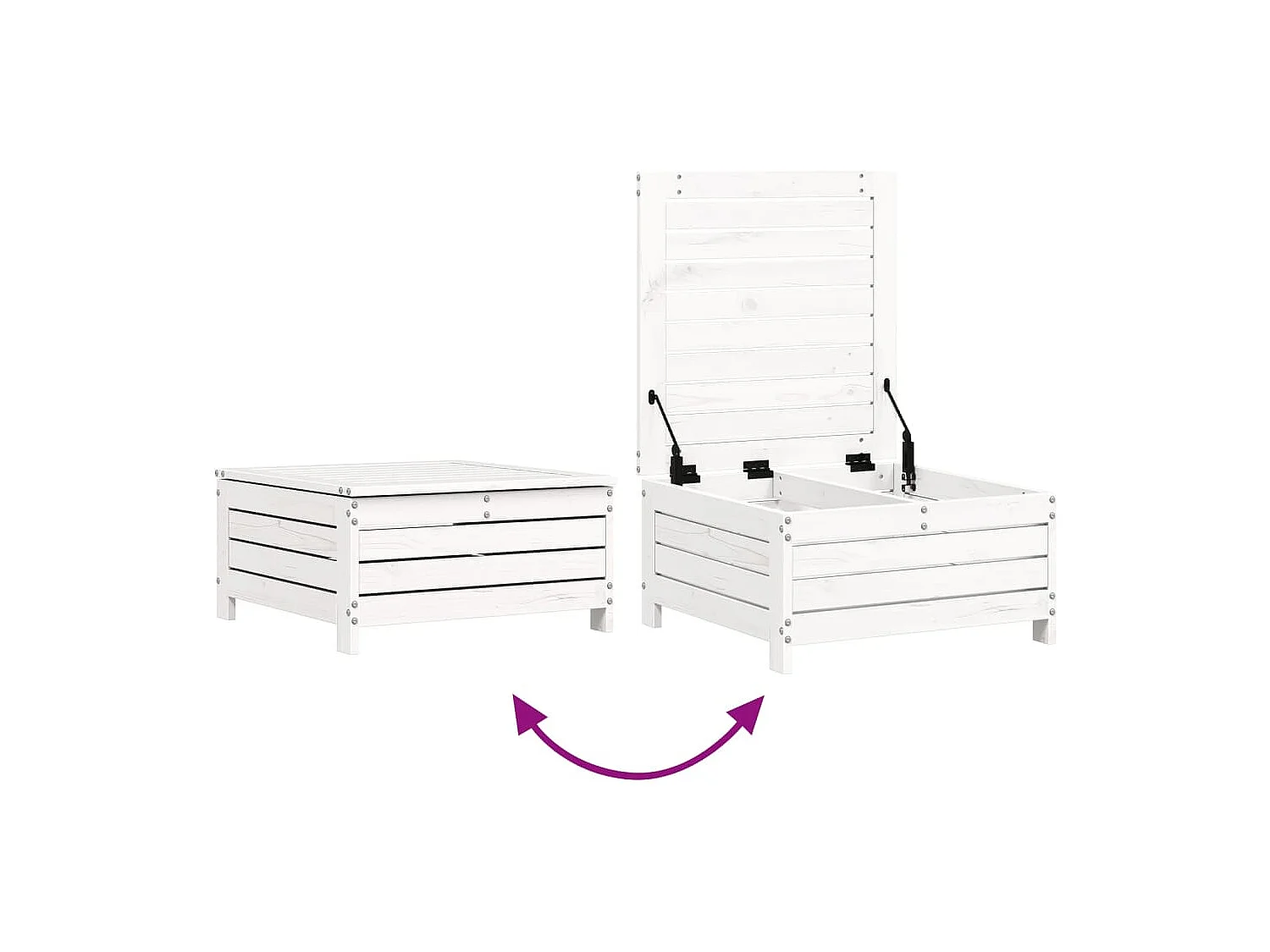 7 peças conjunto de sofás para jardim pinho maciço branco