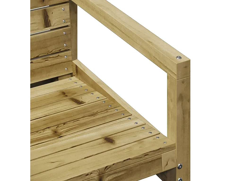 3-delige Loungeset geïmpregneerd grenenhout