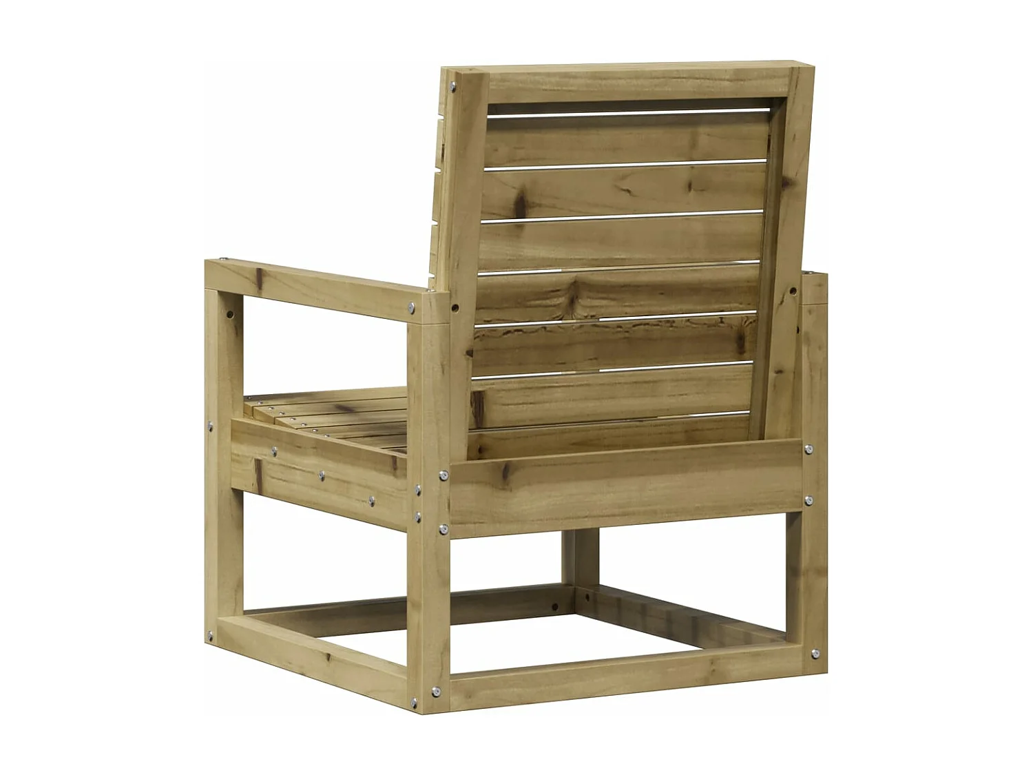 Juego de muebles de jardín 3 piezas madera de pino impregnada