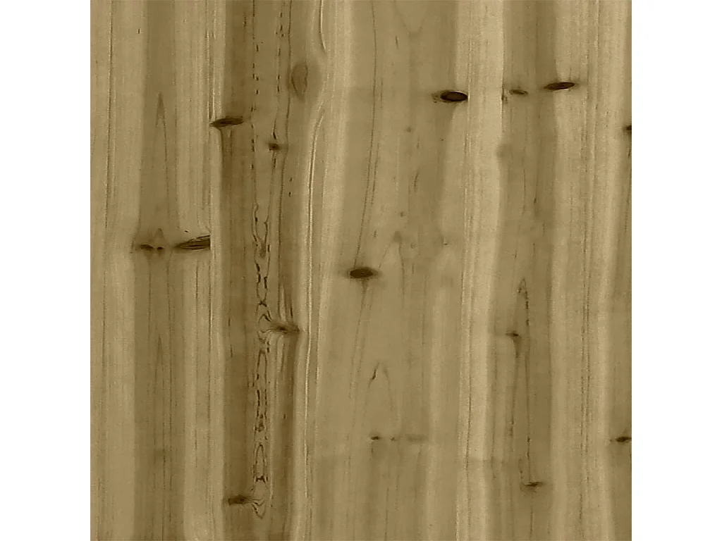 Juego de muebles de jardín 3 piezas madera de pino impregnada