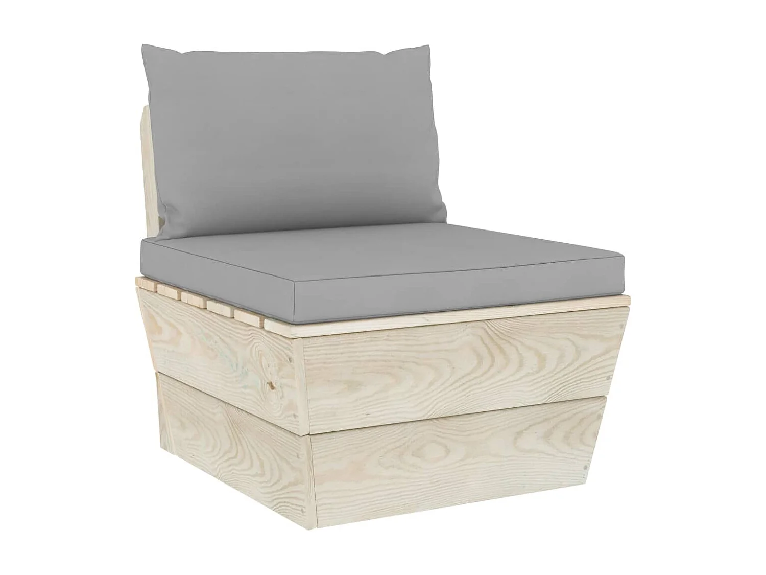 Salon de jardin palette 8 pièces avec coussins Épicéa imprégné