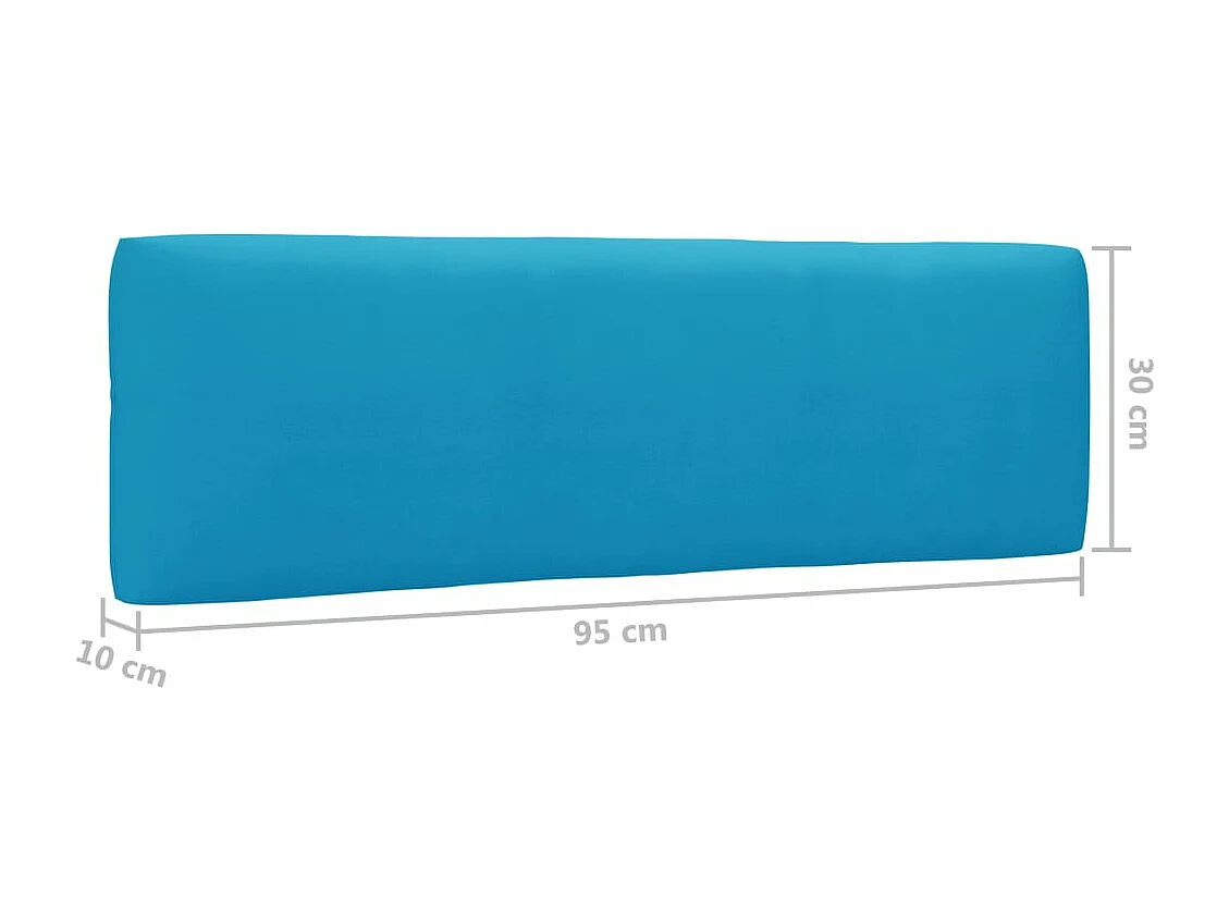 Muebles de palets 6 piezas y cojines madera pino impregnada