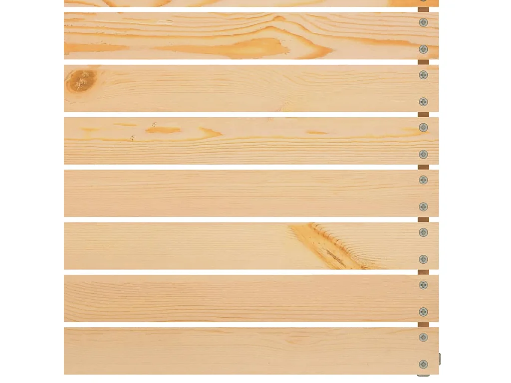 Juego de muebles de jardín 6 piezas madera maciza de pino